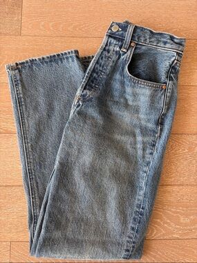 Denim Forum The Joni High Rise Loose Jeans - Blue